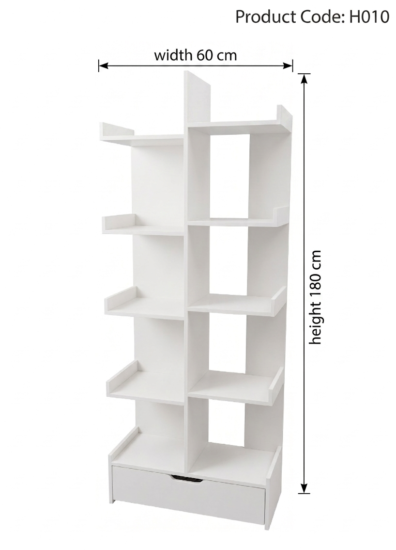 H010 Modern Bookcase – Your Stylish Home Library